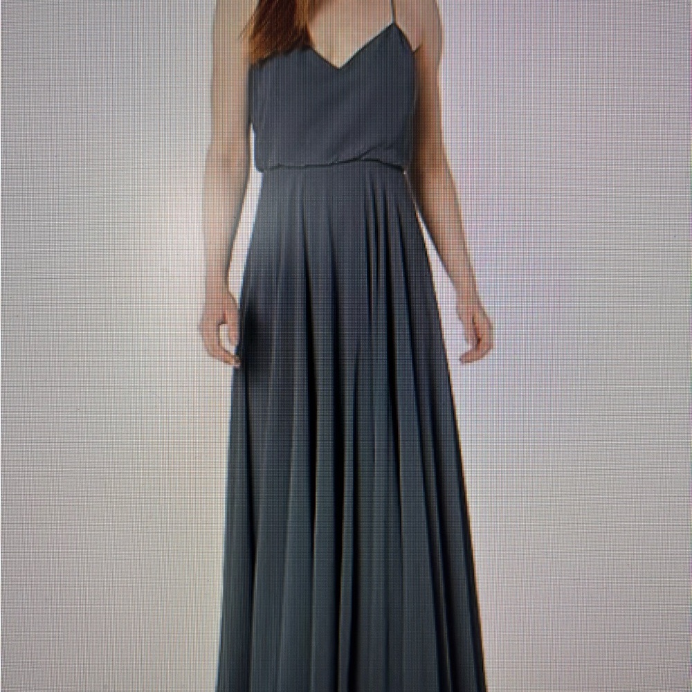 Jenny Yoo Inesse Size 18 Formal/Bridesmaid Dress in Storm Gray